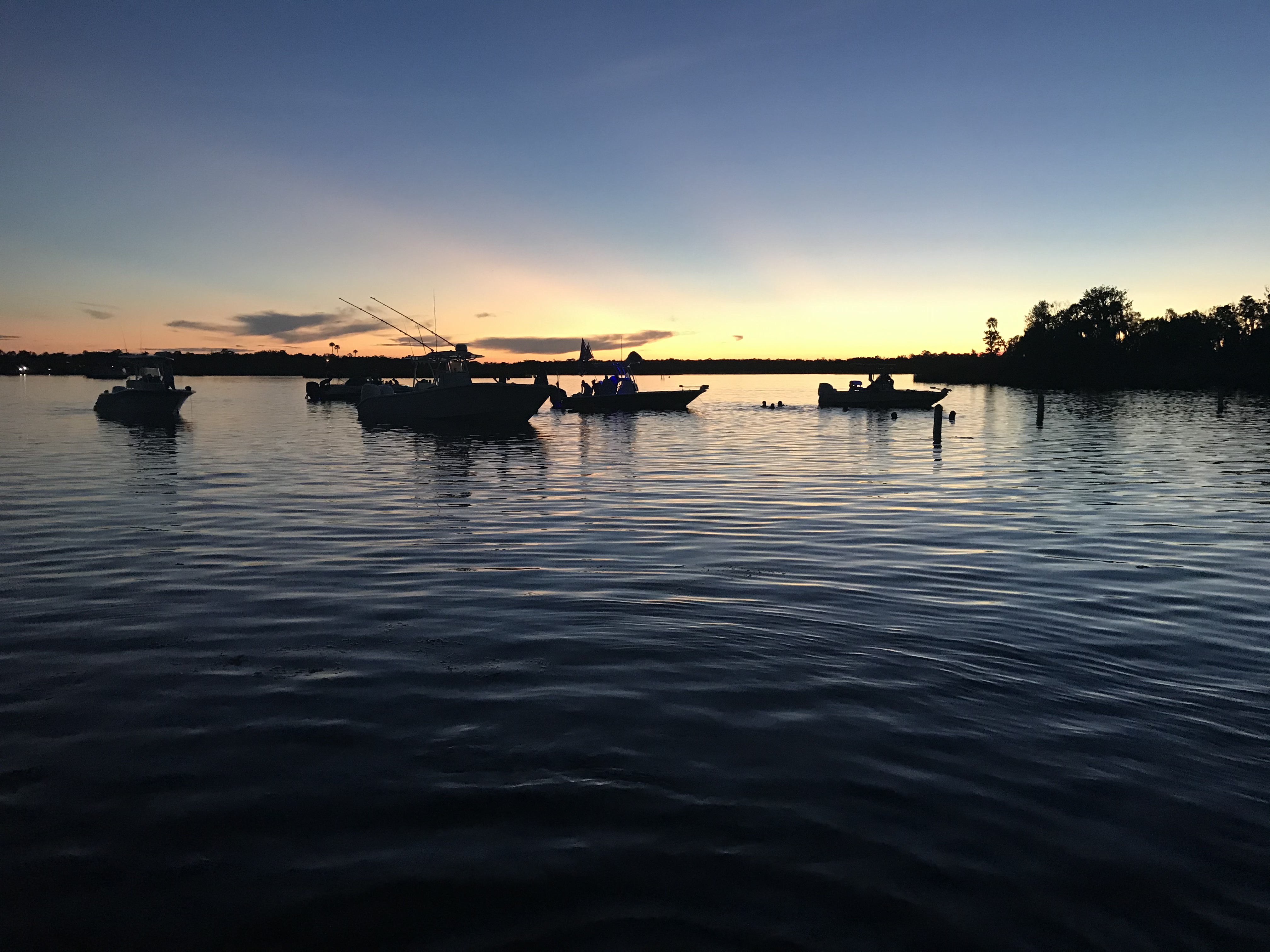 Kings Bay Boats at Sunset